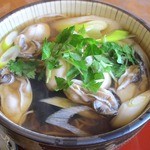 Sobadokoro Kafuku - 冬の醍醐味、クリーミーで旨みが凝縮したプリプリの本場松島牡蠣がゴロゴロの絶品！