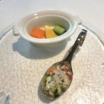 ヴォーロ・コズィ - ライスサラダ、野菜マリネ