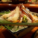 いと賀 - 松葉ガニのお造り
