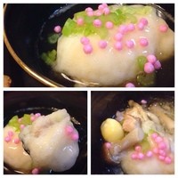 錦 - かぶら蒸し（＾Ｏ＾）甘鯛や角煮、シメジ、銀杏が入ったあんかけ仕立て。あったまる〜♪