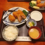 Tonkatsu Bashamichi Sakura - 三元豚ヒレカツ定食160g
