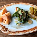 天丸 - 料理写真:山菜盛り合わせ