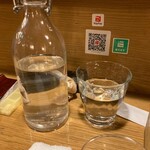 鮨とSAKE 茶屋町Marry - 頼まなくても1人にたっぷりお水いただけるのもうれし。