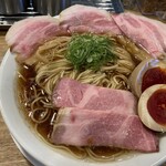 Menshokudou Kohakudori - 特製中華蕎麦1,200円+大盛150円