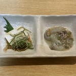 Ika Sushi Dainingu Sensuke - お通し