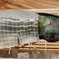 対馬のどぐろとイカ活き造り 博多 魚蔵 都ホテル店 - 
