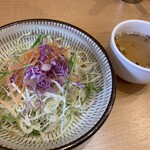 Youshokuya Tomato Batake - セットのサラダ、スープ