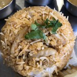 アーンドラ・ダバ - ビリヤニ、チキン入り