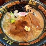 Kanazawa Noukou Chuukasoba Shinsen - 濃厚味噌炙り肉盛そば（味玉）