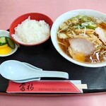 亀福食堂 - 2024年１月　ラーメンライス