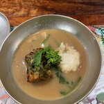 枝魯枝魯 - すりながしに白身魚と白子だったかな　ほんのり温かく　お出汁のお味が最高