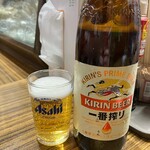立呑み処 入部酒店 - 瓶ビール大キリン一番搾り