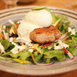 土と青 - マグロレアトロハンバーグ