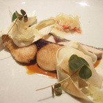 フロリレージュ - 萩産 寒鰆のポワレ アメリケーヌと水晶文旦