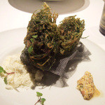 フロリレージュ - 牡蠣のフリット レモンとおかひじき