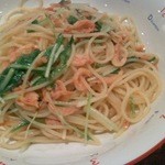 ビストロ シャンパーニュ - 桜海老と水菜のオイルパスタ