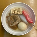 金沢おでん いっぷくや - 車麩、赤巻、卵、こんにゃく、焼き豆腐