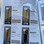 CARVAAN BAY YOKOHAMA  - ビールのメニューの一部です。