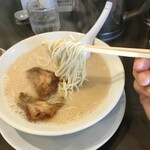 三河開化亭 - 海苔なし白ラーメン