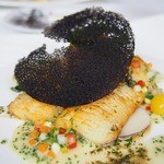 フランス料理 GINKGO - 萩産の鱧のポワレ　アルベール風
