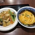 萬盛 - 料理写真:中華丼　天津麺セット¥1045