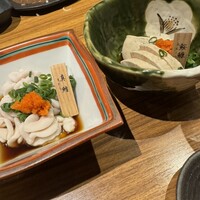 八吉 新橋店 - 「真鱈白子ポン酢」と「あん肝ポン酢」