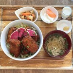 kitchen soya - 凍り豆腐のカツ丼セット