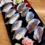 ばんや - アジ寿司×2