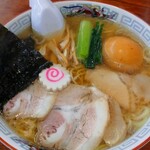 ホームラン軒 - 中華そばさっぱり醤油650円 ＋大盛100円 ＋味玉100円