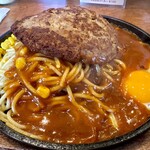 パス太 あんかけ亭  - 鉄板ハンバーグポテト抜き