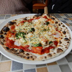 南欧風キッチン ロコ ジラフ - ｴﾋﾞ･ﾎﾀﾃ･ﾌﾞﾛｯｺﾘｰのﾄﾏﾄﾋﾟｻﾞ