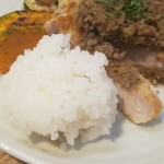 キッチン ブルー グローブ - 軽くご飯を乗せます