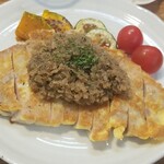 キッチン ブルー グローブ - 反対側から、ロースピカタは、かなり大きいです