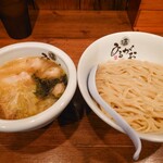 ひるがお - わんたん塩つけ麺