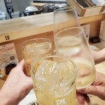 カジュアルフレンチBar 7FUKU - 更に乾杯♪(*^^)o∀*∀o(^^*)♪