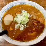 お茶の水、大勝軒 - 「復刻版カレー中華(1200円)+味玉(120円)」です