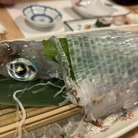 対馬のどぐろとイカ活き造り 博多 魚蔵 都ホテル店 - 