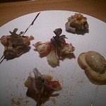 インカメラ コン テラッツァ - 料理写真:前菜　フォアグラのムース他