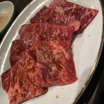 焼肉 和牛上 - 和牛カルビ＆赤身ロース ¥1300