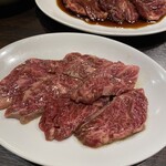 焼肉 和牛上 - 和牛サガリ塩とタレ　タレの方が好み