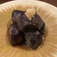 自家製粉石臼挽きうどん 青空blue 本店 - なすの田舎煮