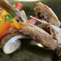 三四郎 - キスの揚げ物〜頭も食べれる