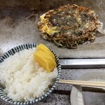 お好み焼吉野 - 豚玉 そば入り ライス