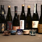 鉄板焼 かいか - 厳選された日本酒の数々。。