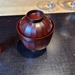 やまぐち - キャラメルのパンナコッタ 黒豆のソース あまおうを乗せて