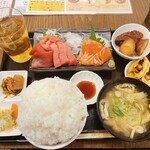 居酒食堂 わ楽 - お刺身定食　R6.1.6