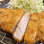 ロースカツ定食 修 - 山口県産リブロースカツ定食1500円のカツ！