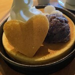 甘食・茶屋 結 - ホットケーキ　1枚ハーフ　あんこ