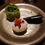 6 - よもぎのエアパン、まぐろ、生ハムムース