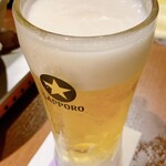 Gyuutan Shabu To Hidagyu Guriru Hanaoboro - 飲み放題　ビール